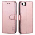 AZNS Skin Feel Calf Texture Horizontal Flip Leather Case with Card Slots & Holder & Wallet For iPhone 7 / 8 / SE (2020)(Rose Gold) - 1