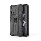 For OPPO K9 Supersonic PC + TPU Shock-proof Protective Case with Holder(Black) - 1