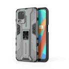 For OPPO Realme V13 5G Supersonic PC + TPU Shock-proof Protective Case with Holder(Gray) - 1
