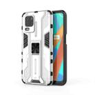 For OPPO Realme V13 5G Supersonic PC + TPU Shock-proof Protective Case with Holder(Silver) - 1