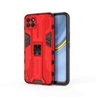 For Honor Play 20 Supersonic PC + TPU Shock-proof Protective Case with Holder(Red) - 1