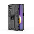 For Samsung Galaxy M12 Supersonic PC + TPU Shock-proof Protective Case with Holder(Black) - 1