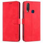 For vivo Y17 / Y3 / Y3S AZNS Skin Feel Calf Texture Horizontal Flip Leather Case with Card Slots & Holder & Wallet(Red) - 1