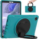 Shockproof TPU + PC Protective Case with 360 Degree Rotation Foldable Handle Grip Holder & Pen Slot For Samsung Galaxy Tab A7 Lite T220(Blue) - 1