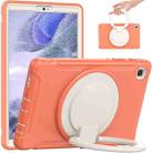 Shockproof TPU + PC Protective Case with 360 Degree Rotation Foldable Handle Grip Holder & Pen Slot For Samsung Galaxy Tab A7 Lite T220(Living Coral) - 1