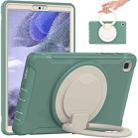 Shockproof TPU + PC Protective Case with 360 Degree Rotation Foldable Handle Grip Holder & Pen Slot For Samsung Galaxy Tab A7 Lite T220(Emmerald Green) - 1