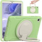 Shockproof TPU + PC Protective Case with 360 Degree Rotation Foldable Handle Grip Holder & Pen Slot For Samsung Galaxy Tab A7 Lite T220(Matcha Green) - 1