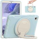 Shockproof TPU + PC Protective Case with 360 Degree Rotation Foldable Handle Grip Holder & Pen Slot For Samsung Galaxy Tab A7 Lite T220(Ice Crystal Blue) - 1