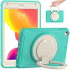 Shockproof TPU + PC Protective Case with 360 Degree Rotation Foldable Handle Grip Holder & Pen Slot For iPad mini 5 / 4(Mint Green) - 1