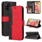 For Samsung Galaxy A42 5G Business Stitching-Color Horizontal Flip PU Leather Case with Holder & Card Slots & Photo Frame(Red) - 1