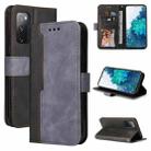 For Samsung Galaxy S20 FE / S20 Lite 5G / 4G Business Stitching-Color Horizontal Flip PU Leather Case with Holder & Card Slots & Photo Frame(Grey) - 1