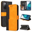 For Samsung Galaxy S20 FE / S20 Lite 5G / 4G Business Stitching-Color Horizontal Flip PU Leather Case with Holder & Card Slots & Photo Frame(Orange) - 1