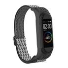 For Xiaomi Mi Band 6 / 5 / 4 / 3 Wavy Texture 8-shaped Buckle Watch Band(Black White) - 1