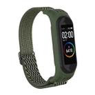 For Xiaomi Mi Band 6 / 5 / 4 / 3 Wavy Texture 8-shaped Buckle Watch Band(Olive Green) - 1