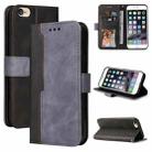 Business Stitching-Color Horizontal Flip PU Leather Case with Holder & Card Slots & Photo Frame For iPhone 6s / 6(Gray) - 1