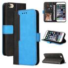 Business Stitching-Color Horizontal Flip PU Leather Case with Holder & Card Slots & Photo Frame For iPhone 6s / 6(Blue) - 1