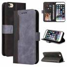 Business Stitching-Color Horizontal Flip PU Leather Case with Holder & Card Slots & Photo Frame For iPhone 6s Plus / 6 Plus(Gray) - 1