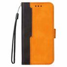 For iPhone SE 2022 / SE 2020 / 8 / 7 Business Stitching-Color Horizontal Flip PU Leather Case with Holder & Card Slots & Photo Frame(Orange) - 2