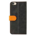 For iPhone SE 2022 / SE 2020 / 8 / 7 Business Stitching-Color Horizontal Flip PU Leather Case with Holder & Card Slots & Photo Frame(Orange) - 3