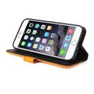 For iPhone SE 2022 / SE 2020 / 8 / 7 Business Stitching-Color Horizontal Flip PU Leather Case with Holder & Card Slots & Photo Frame(Orange) - 5