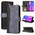 For Xiaomi Poco M2 / Redmi 9 Business Stitching-Color Horizontal Flip PU Leather Case with Holder & Card Slots & Photo Frame(Gray) - 1