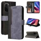 For Xiaomi Redmi K40/K40 Pro/Poco F3/Mi 11i Business Stitching-Color Horizontal Flip PU Leather Case with Holder & Card Slots & Photo Frame(Gray) - 1
