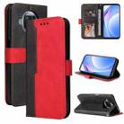 For Xiaomi Mi 10T Lite 5G/Redmi Note 9 Pro 5G/Mi 10i Business Stitching-Color Horizontal Flip PU Leather Case with Holder & Card Slots & Photo Frame(Red) - 1