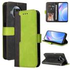 For Xiaomi Mi 10T Lite 5G/Redmi Note 9 Pro 5G/Mi 10i Business Stitching-Color Horizontal Flip PU Leather Case with Holder & Card Slots & Photo Frame(Green) - 1