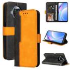 For Xiaomi Mi 10T Lite 5G/Redmi Note 9 Pro 5G/Mi 10i Business Stitching-Color Horizontal Flip PU Leather Case with Holder & Card Slots & Photo Frame(Orange) - 1