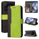 For Xiaomi Mi 11 Ultra Business Stitching-Color Horizontal Flip PU Leather Case with Holder & Card Slots & Photo Frame(Green) - 1