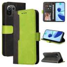 For Xiaomi Mi 11 Business Stitching-Color Horizontal Flip PU Leather Case with Holder & Card Slots & Photo Frame(Green) - 1