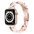 Oval Resin Watch Band For Apple Watch Ultra 49mm / Series 8&7 45mm / SE 2&6&SE&5&4 44mm / 3&2&1 42mm(Nougat) - 1