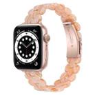 Oval Resin Watch Band For Apple Watch Ultra 49mm / Series 8&7 45mm / SE 2&6&SE&5&4 44mm / 3&2&1 42mm(Silk White) - 1