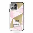 Frosted Fashion Marble Shockproof  TPU Protective Case For iPhone 13(Golden Triangle) - 1