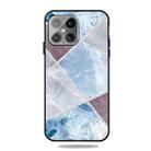 Frosted Fashion Marble Shockproof  TPU Protective Case For iPhone 13(Light Blue Square) - 1