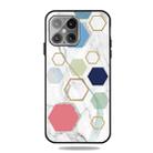Frosted Fashion Marble Shockproof  TPU Protective Case For iPhone 13(More Six-sided Rows) - 1