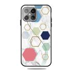 For iPhone 13 Pro Frosted Fashion Marble Shockproof  TPU Protective Case (More Six-sided Rows) - 1