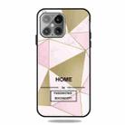 For iPhone 13 Pro Max Frosted Fashion Marble Shockproof  TPU Protective Case (Golden Triangle) - 1