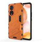 For Honor 50 Punk Armor 2 in 1 PC + TPU Shockproof Case with Invisible Holder(Orange) - 1