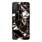 For OnePlus Nord CE 5G Marble Pattern Shockproof TPU Protective Case(Rhombus Black) - 1