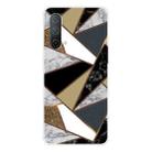 For OnePlus Nord CE 5G Marble Pattern Shockproof TPU Protective Case(Rhombus Golden Yellow) - 1