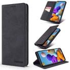 For Samsung Galaxy A21s TAOKKIM Retro Matte PU Horizontal Flip Leather Case with Holder & Card Slots(Black) - 1