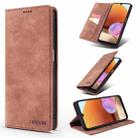 For Samsung Galaxy A32 4G / A32 Lite TAOKKIM Retro Matte PU Horizontal Flip Leather Case with Holder & Card Slots(Brown) - 1