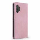 For Samsung Galaxy A32 4G / A32 Lite TAOKKIM Retro Matte PU Horizontal Flip Leather Case with Holder & Card Slots(Pink) - 3