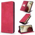 For Samsung Galaxy A42 5G TAOKKIM Retro Matte PU Horizontal Flip Leather Case with Holder & Card Slots(Red) - 1