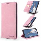 For Samsung Galaxy A52 5G / 4G TAOKKIM Retro Matte PU Horizontal Flip Leather Case with Holder & Card Slots(Pink) - 1