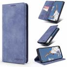 For Samsung Galaxy A52 5G / 4G TAOKKIM Retro Matte PU Horizontal Flip Leather Case with Holder & Card Slots(Blue) - 1