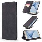 For Samsung Galaxy S7 Edge TAOKKIM Retro Matte PU Horizontal Flip Leather Case with Holder & Card Slots(Black) - 1