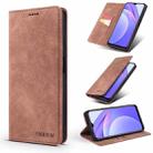 For Xiaomi Redmi K40 / K40 Pro / Poco F3 TAOKKIM Retro Matte PU Horizontal Flip Leather Case with Holder & Card Slots(Brown) - 1