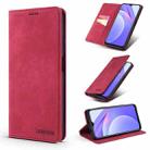 For Xiaomi Redmi K40 / K40 Pro / Poco F3 TAOKKIM Retro Matte PU Horizontal Flip Leather Case with Holder & Card Slots(Red) - 1